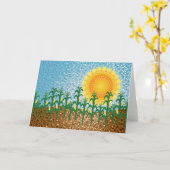 トウモロコシ畑 カード (黄色い花)
