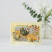 トウモロコシ穂軸車のヴィンテージの七面鳥 シーズンポストカード (スタンド正面)