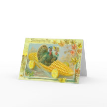 トウモロコシ車の七面鳥