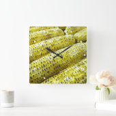 トウモロコシ スクエア壁時計 (ホーム)