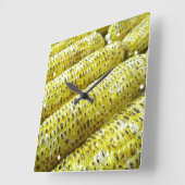 トウモロコシ スクエア壁時計 (傾斜)