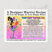 トオッツィチョコレートカクテルレシピカード ポストカード (正面)