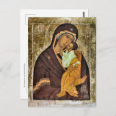 トオトコスとキリストの子のアイコン ポストカード (正面/裏面)