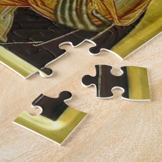 トオトコスとキリストの子金ゴールド背景 ジグソーパズル (側面)