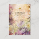 トオトコスとキリスト子妊娠祈りの言葉カード プレイスカード (正面)