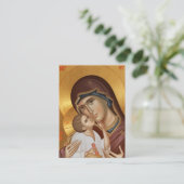 トオトコスとキリスト子妊娠祈りの言葉カード プレイスカード (スタンド正面)