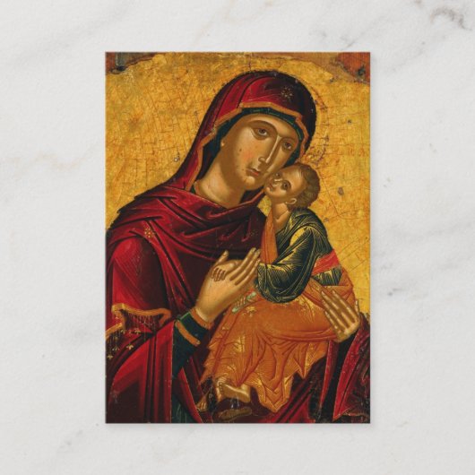 トオトコスとキリスト子妊娠祈りの言葉カード プレイスカード (正面)