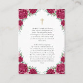 トオトコスとキリスト子妊娠祈りの言葉カード プレイスカード (正面)