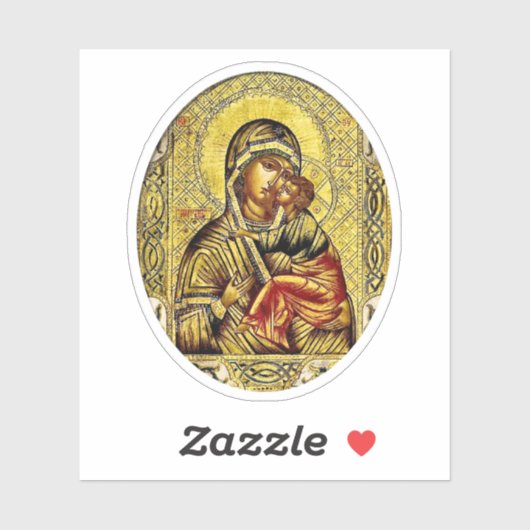 トオトコスとキリスト・チャイルド正統のアイコン・ビニール シール (シート)