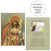 トオトコスとベビーイエズス正統の葬儀カード プレイスカード