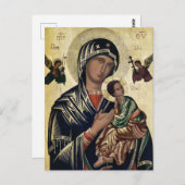 トオトコスと乳児イエズス正教会のキリスト教のアイコン ポストカード (正面/裏面)