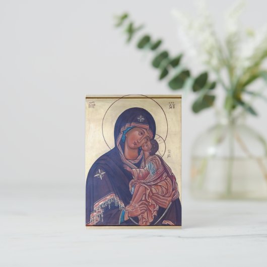 トオトコスと子キリスト妊娠祈りの言葉カード プレイスカード (スタンド正面)