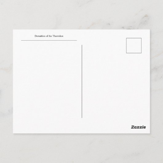 トオトコスのアイコンの背部 ポストカード (裏面)