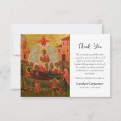 トオトコスアイコン正教会の葬儀の寮 サンキューカード (正面)