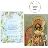 トオトコスキリスト子妊娠祈りの言葉カード プレイスカード