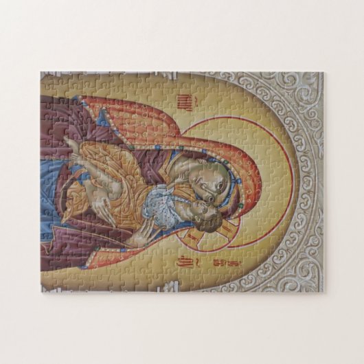 トオトコスキリスト子東方正教会のアイコン ジグソーパズル (横)