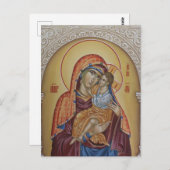 トオトコスキリスト子東方正教会のアイコン ポストカード (正面/裏面)