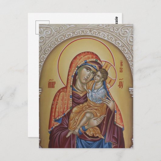 トオトコスキリスト子東方正教会のアイコン ポストカード (正面/裏面)