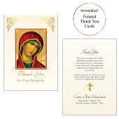 トオトコスヴァージンメアリー正教会キリスト教葬儀 サンキューカード