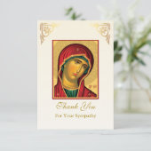 トオトコスヴァージンメアリー正教会キリスト教葬儀 サンキューカード (スタンド正面)