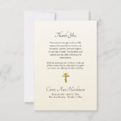 トオトコスヴァージンメアリー正教会キリスト教葬儀 サンキューカード (裏面)