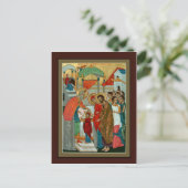 トオトコス祈りの言葉カードの提示 ポストカード (スタンド正面)