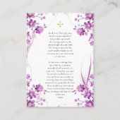 トオトコス&ザ・キリスト子妊娠祈りの言葉カード プレイスカード (正面)