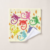 トカカラフルゲ バスタオルセット (ウォッシュタオル)