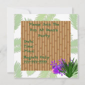 トカゲがかわいい子どもたちの招待状 招待状 (裏面)