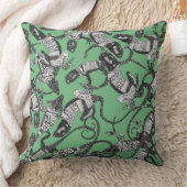 トカゲだけの緑 クッション (ブランケット)