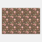 トカゲとローチがセットのかわいいラッピング紙 ラッピングペーパーシート (正面3)