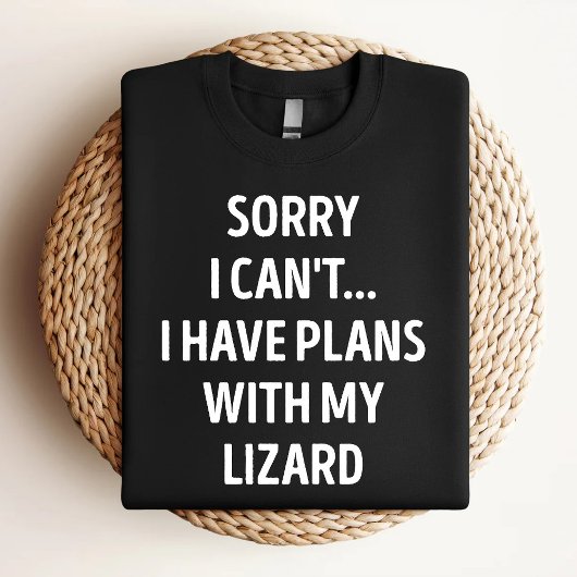 トカゲと予定あるからダメ Sorry Tシャツ