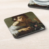 トカゲによってかまれる男の子c.1595-1600 (キャンバスの油 コースター (左側)