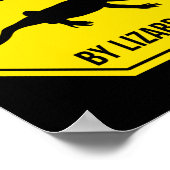 トカゲに気を取られやすい髭のある竜 ポスター (角)