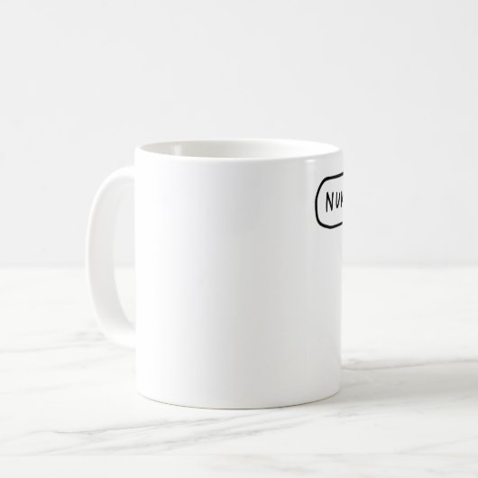 トカゲのコーヒー・マグを核攻撃して下さい コーヒーマグカップ (正面左)