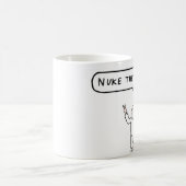 トカゲのコーヒー・マグを核攻撃して下さい コーヒーマグカップ (中央)