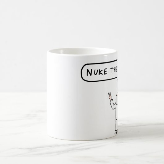 トカゲのコーヒー・マグを核攻撃して下さい コーヒーマグカップ (中央)