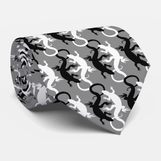 トカゲのタイのカッコいいのハ虫類のギフトのトカゲの芸術のネクタイ ネクタイ (ロール)