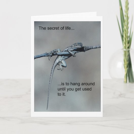 トカゲのバースデー・カード カード (正面)