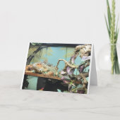 トカゲの人は「私を数えて」と言祝う誕生日  カード (正面)