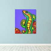 トカゲの愛 キャンバスプリント (インサイチュ (ウッドフロア))