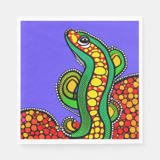 トカゲの愛 スタンダードランチョンナプキン (正面)