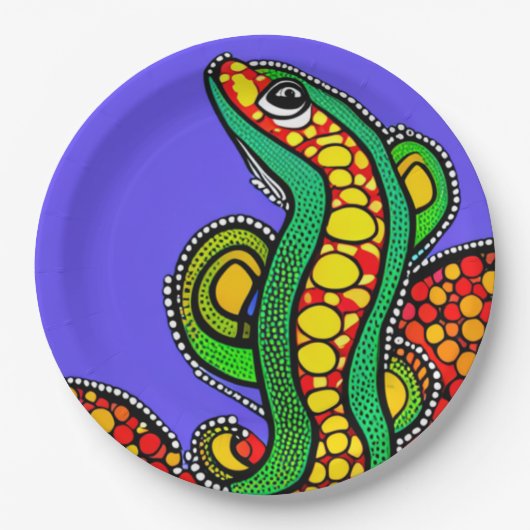 トカゲの愛 ペーパープレート (正面)