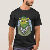 トカゲの漫画のスーツ Tシャツ (正面)