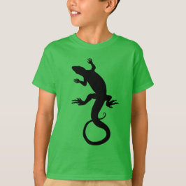 トカゲの芸術の子供のTシャツ及びハ虫類のワイシャツ Tシャツ