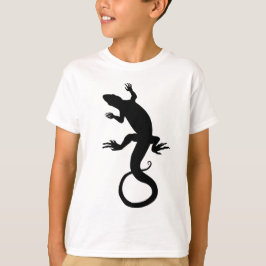 トカゲの芸術の子供のTシャツ及びハ虫類のワイシャツ Tシャツ