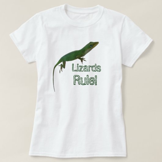 トカゲの規則 Tシャツ (デザイン正面)