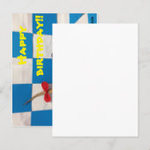 ☆トカゲの誕生日カード☆ ポストカード (正面/裏面)