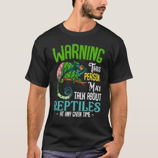 トカゲの飼い主へび属爬虫類 Tシャツ (正面)