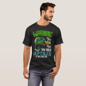 トカゲの飼い主へび属爬虫類 Tシャツ (正面フル)